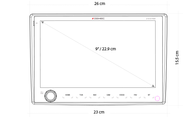 Camping P Card con Viaggio Mobile Navigazione per Zenec Autoradio // Multimediasysteme Z-E3766 e Z-N966 per Caravan 3-D Carte per Europa Zenec Z-EMAP66-MH3 : Micro SD O Tmc I