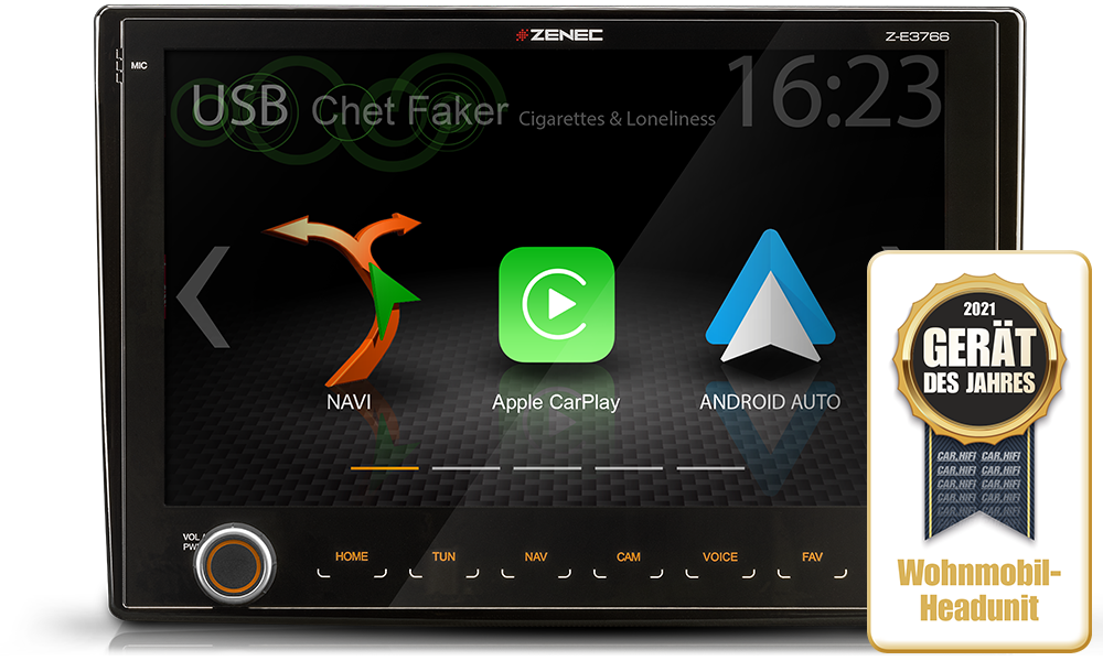 Camping P Card con Viaggio Mobile Navigazione per Zenec Autoradio // Multimediasysteme Z-E3766 e Z-N966 per Caravan 3-D Carte per Europa Zenec Z-EMAP66-MH3 : Micro SD O Tmc I
