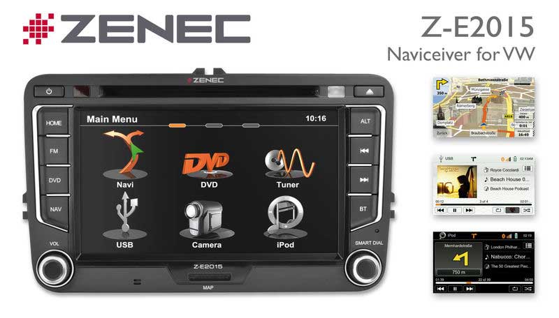 Entspannt Navigieren mit Zenecs neuer VW Navi Z-E2015 - ZENEC