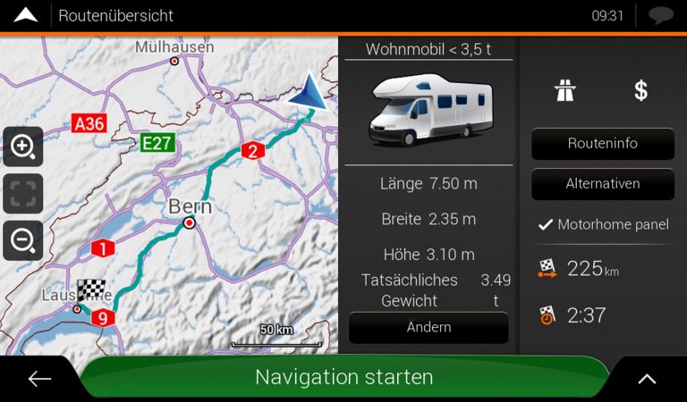 Spezielle ZENEC Reisemobil Funktionen