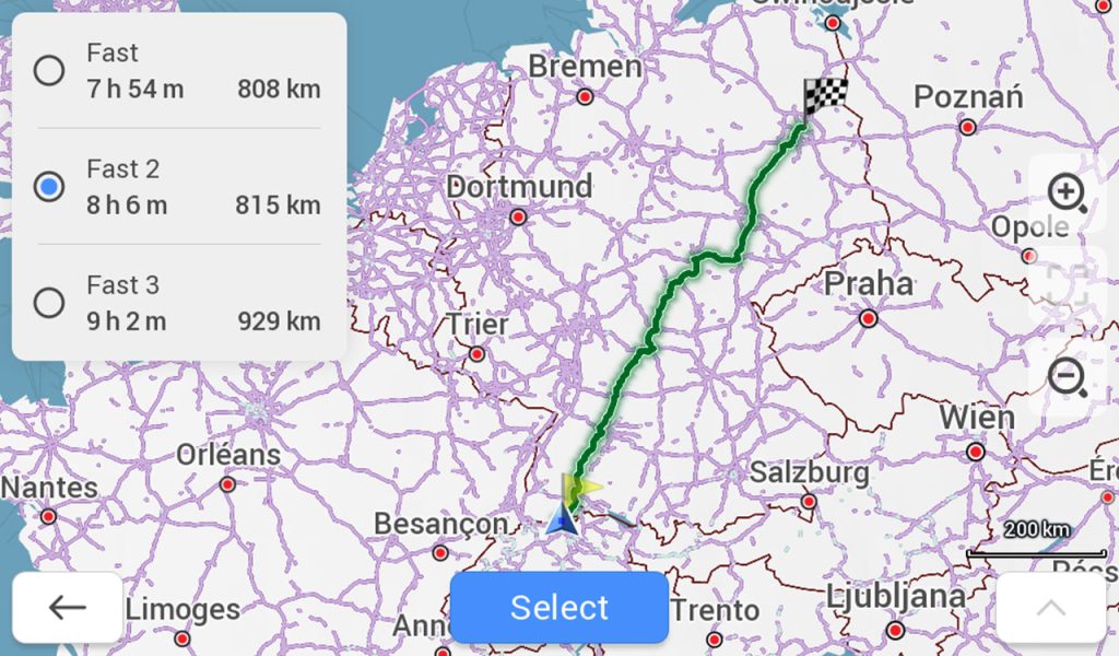 Navigations-Paket für PKWs