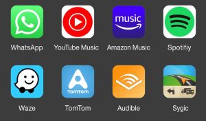 CarPlay & Android AutoTM: App-Vielfalt, Carplay & Android AutoTM: app variety
