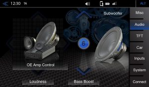 Unterstützung der Werkssoundsysteme, Support for OE sound systems