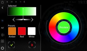Beleuchtete RGB Multicolor Bedientasten, RGB multicolor sensor key illumination