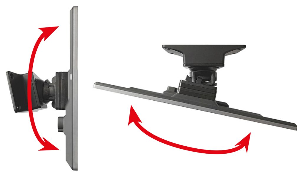 Einstellbarer und abnehmbarer Monitor, Adjustable and removable monitor